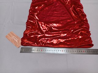 Conjunto SHEIN SXY rojo metalizado talla L NUEVO