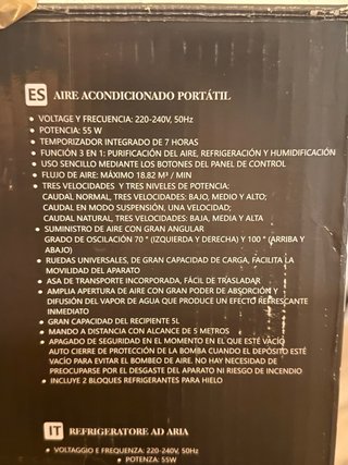 Aigostar Aire Acondicionado Portátil 3 en 1