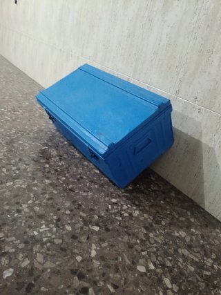 Baúl chapa azul gran capacidad
