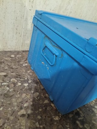 Baúl chapa azul gran capacidad