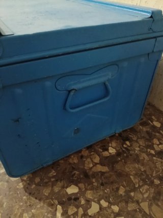 Baúl chapa azul gran capacidad