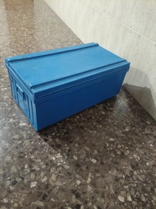Baúl chapa azul gran capacidad