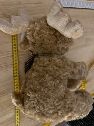 Peluche Reno Marrón con Lazo