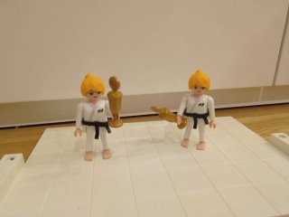 Playmobil Karatekas con trofeos