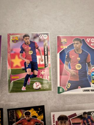 Lote 7X Cartas Lamine Yamal, PERFECTAS