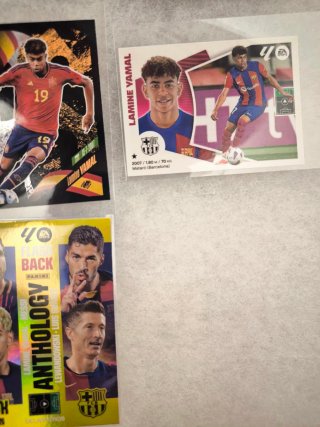 Lote 7X Cartas Lamine Yamal, PERFECTAS