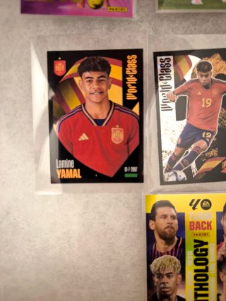 Lote 7X Cartas Lamine Yamal, PERFECTAS