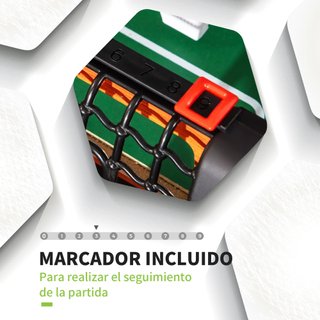 Futbolín con Soporte para Niños con 22 Jugadores