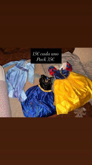 Vestidos Disney Niña (Elsa, Anna, Blancanieves)