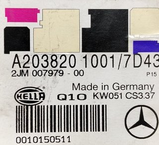 119134 a2038201001 luz interior mercedes clase c