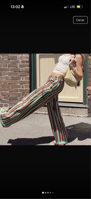 Pantalón pijamero Zara rayas
