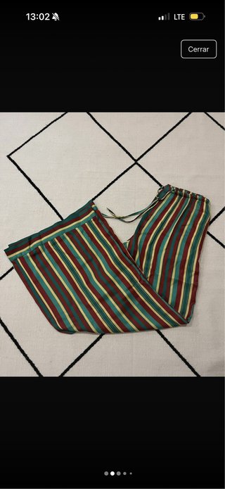 Pantalón pijamero Zara rayas