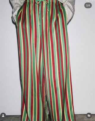 Pantalón pijamero Zara rayas