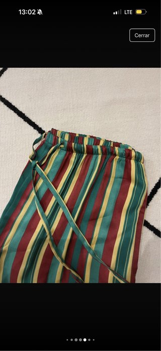 Pantalón pijamero Zara rayas