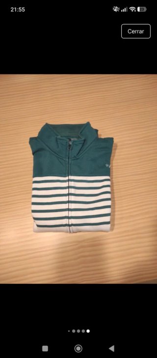 Chaqueta Alpha rayas verde y blanco