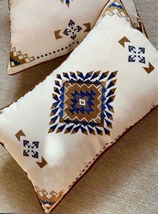 Fundas Cojines Diseño Etnico, 70% Lino, 100% nuevo