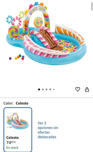 Piscina hinchable Candy Zone con tobogán