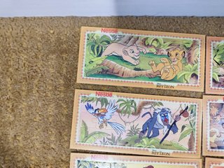 Colección de 6 puzzles del Rey León. (Set completo