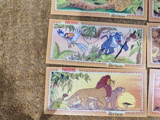 Colección de 6 puzzles del Rey León. (Set completo