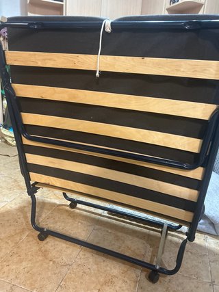 Cama Plegable con Colchón y ruedas