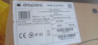 Termo Eléctrico Aspes 30L ATE30S