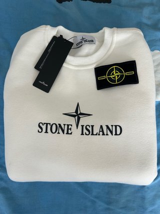 Sudadera Stone Island Blanca