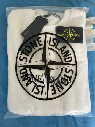 Sudadera Stone Island Blanca