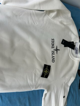 Sudadera Stone Island Blanca