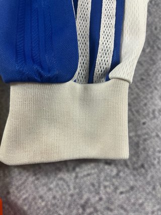 Camiseta Adidas Fútbol #9 Manga Larga Azul Blanca