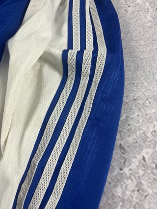 Camiseta Adidas Fútbol #9 Manga Larga Azul Blanca