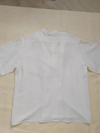 Blusa Xenn Seda Natural Beige Talla M