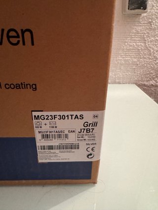 Microondas Samsung MG23F301TAS