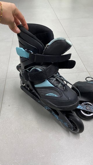 Patines Oxelo con protecciones y bolsa talla 36