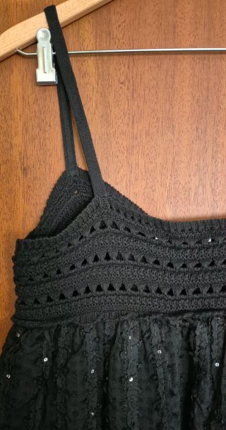 Vestido MIDI Negro Zara Talla L