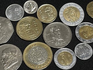 Lote 16 monedas Mexico diferentes