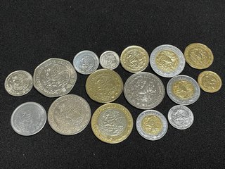 Lote 16 monedas Mexico diferentes