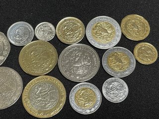 Lote 16 monedas Mexico diferentes