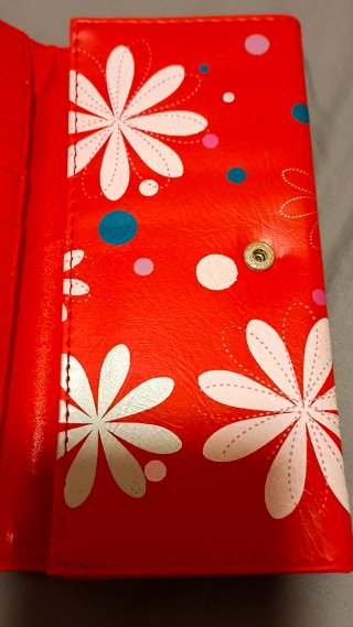 Monedero Billetera Tarjetero Rojo y Rosa