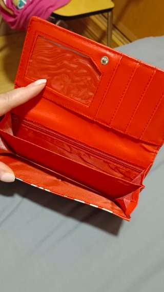 Monedero Billetera Tarjetero Rojo y Rosa