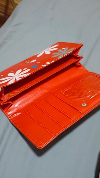 Monedero Billetera Tarjetero Rojo y Rosa