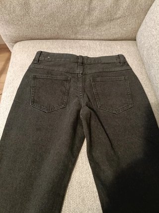 Pantalón vaquero negro mujer ancho