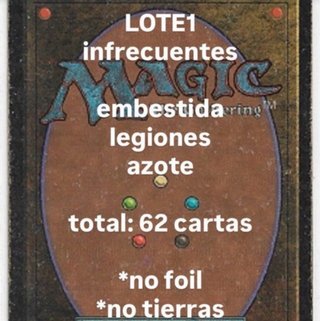 Lote 1 infrecuentes Magic ciclo Embestida