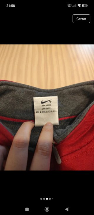 Sudadera Nike Media Cremallera Roja