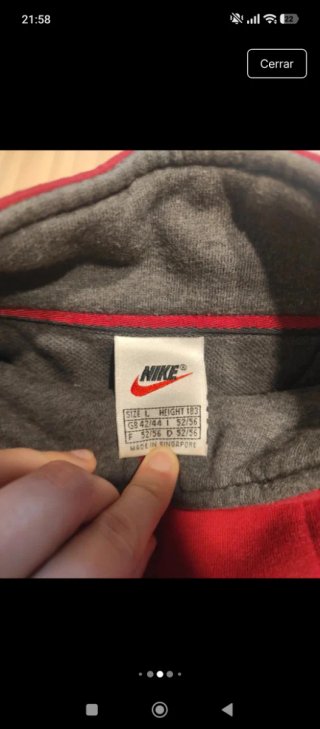 Sudadera Nike Media Cremallera Roja