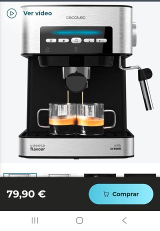 Cafetera Cecotec PowerPoint Espresso 20 Matic