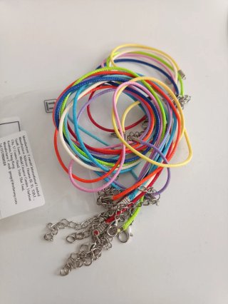 10 collares de algodón encerado