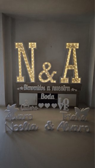 Letras iniciales para eventos