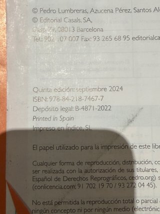 Lengua castellana y literatura 1, Le Bachillerato