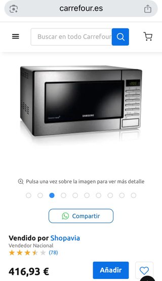 Microondas Samsung Profesional Cerámica Inside