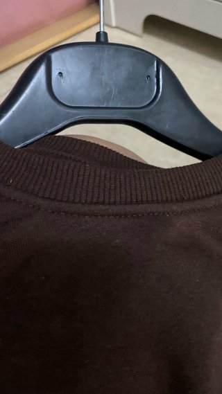 Jersey cropped holgado marrón XS